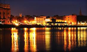 Downtown Wilmington at night